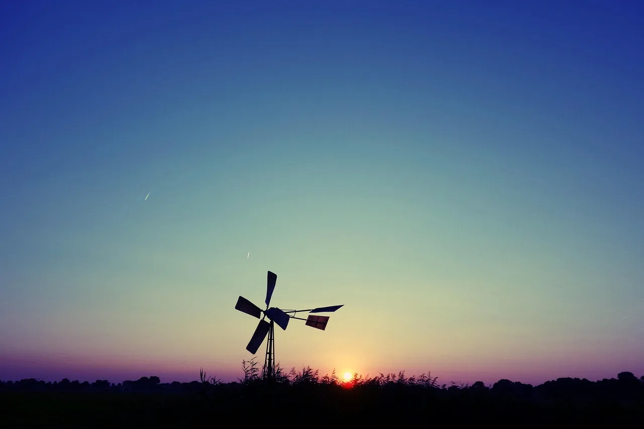 windmill, nature, water pump, wind powered water pump, mill, pump, sunset, sun, dusk, evening, evening sky, silhouette, holland, dutch, blue power. How to budget for the upkeep an electrified home needs