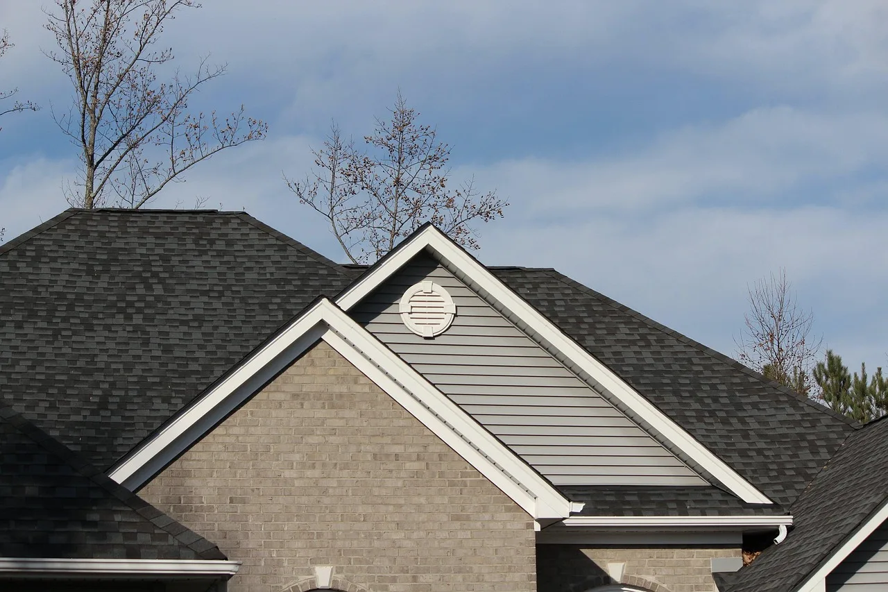 roofline, shingles, architectural style, mansard, a-frame, hip roof, gables, attic ventelation, gutters, blue frame, shingles, shingles, shingles, shingles, shingles, gutters, gutters, gutters, gutters. Heat pump types compared on value, upkeep and fit