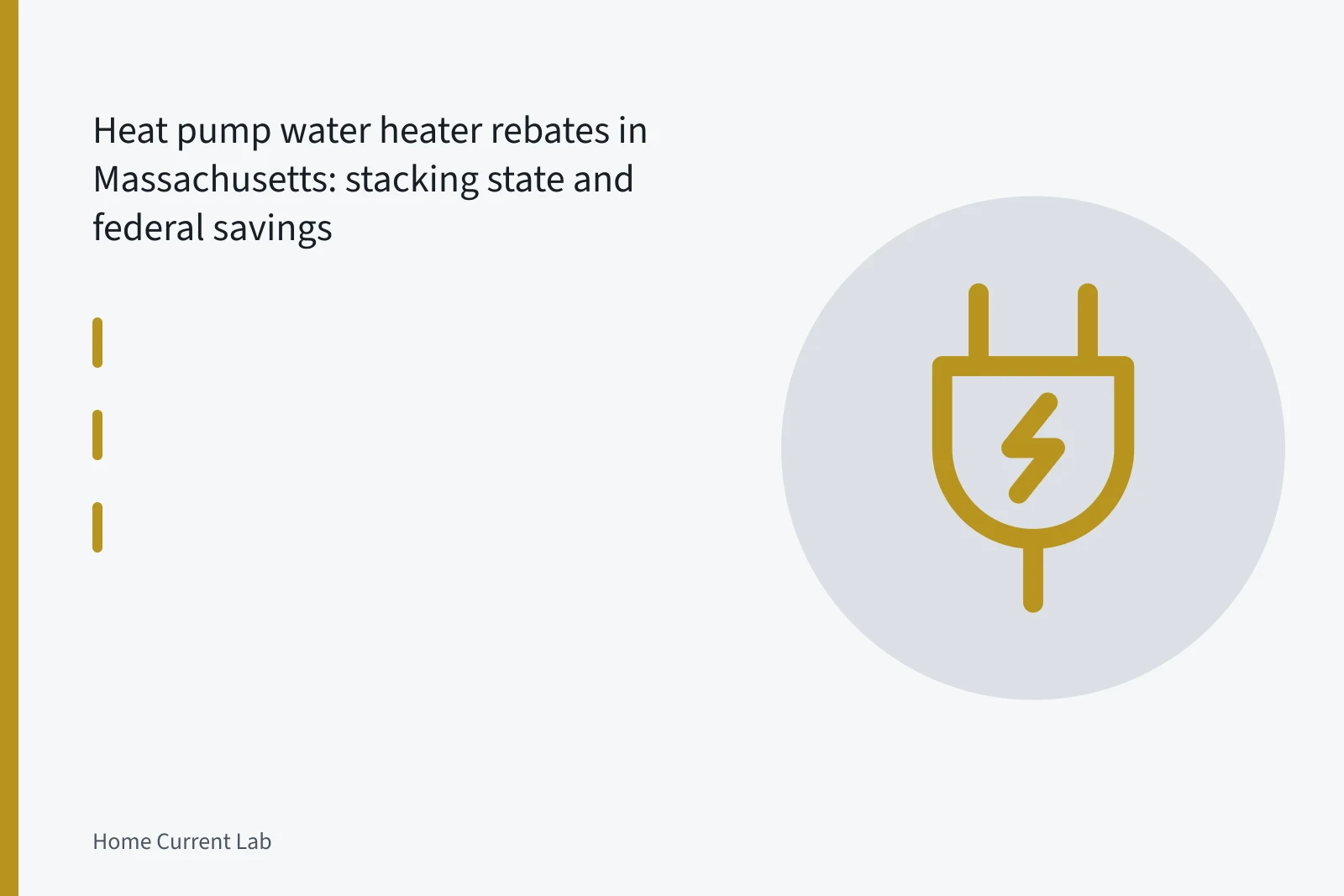 Heat pump water heater wired to a residential electrical panel with conduit and breakers. Heat pump water heater rebates in Massachusetts: stacking state and federal savings