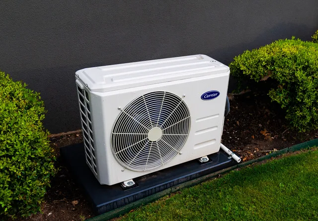 A Carrier AC unit on April 6, 2019. Home electrification product categories: what to compare before you buy