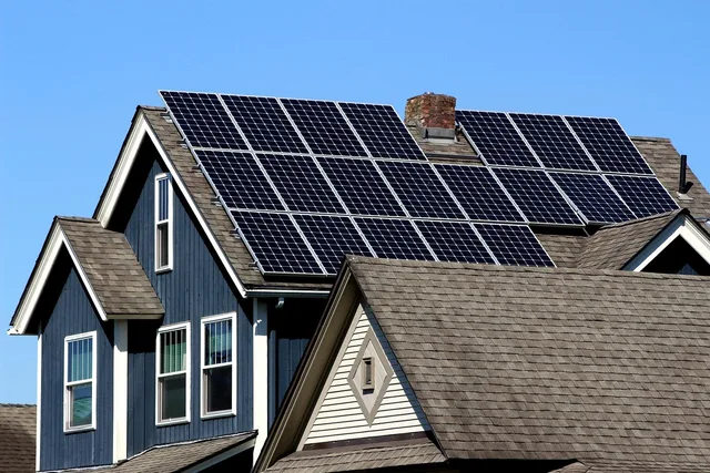house, solar panels, architecture, solar panels, solar panels, solar panels, solar panels, solar panels. Electrification mistakes businesses make in home upgrades
