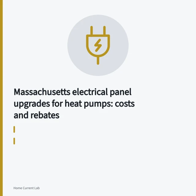 New 200 amp electrical panel with breakers and service conductors during upgrade. Massachusetts electrical panel upgrades for heat pumps: costs and rebates
